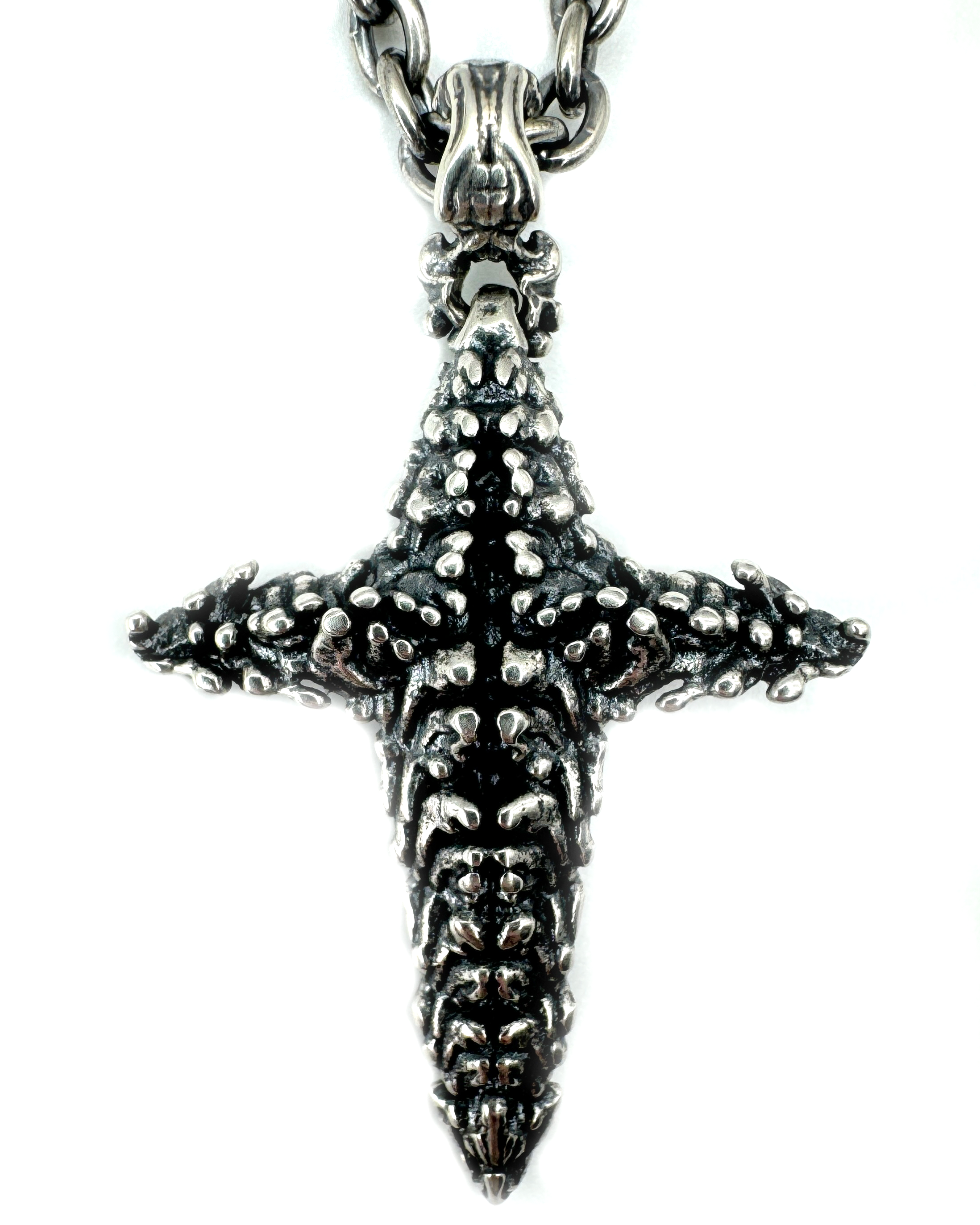 Vertebrae Cross Necklace